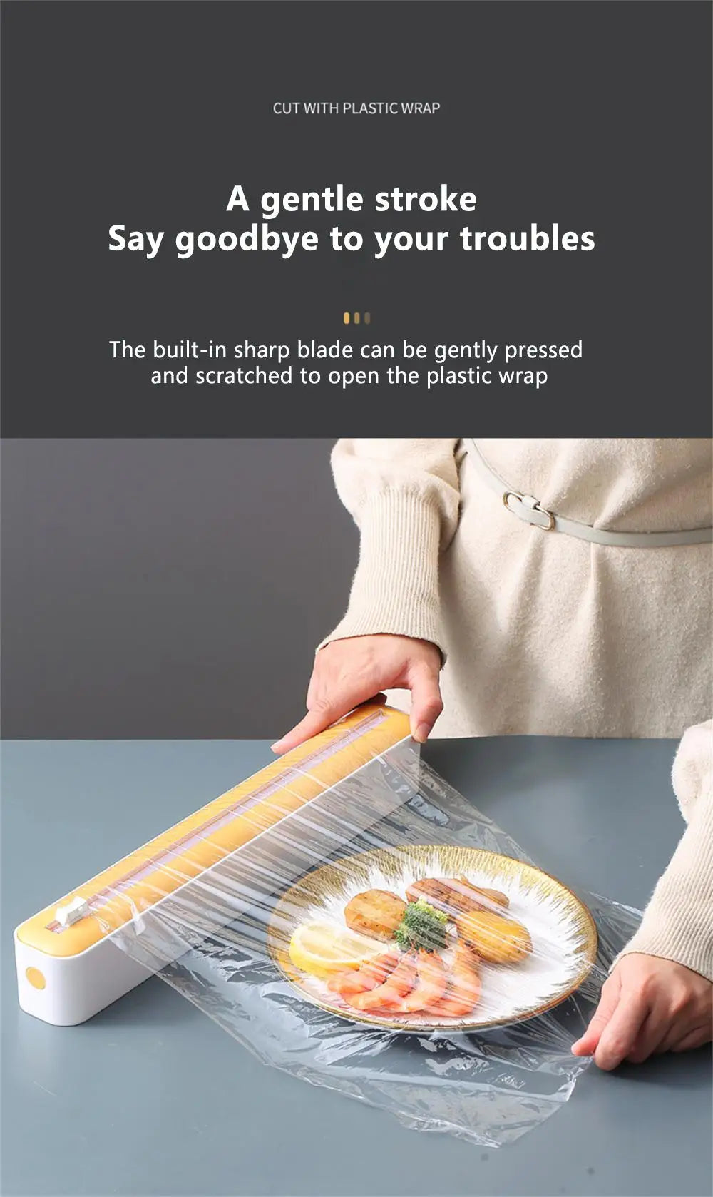 اداة مطبخ 2 في 1 لتغليف الطعام