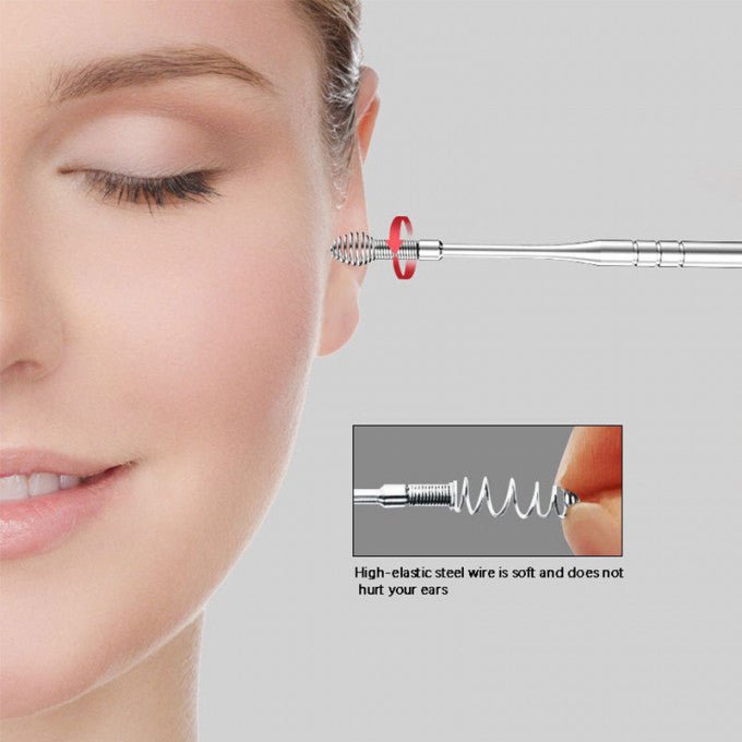 أدوات تنظيف الأذن من 6 قطع - Makfool