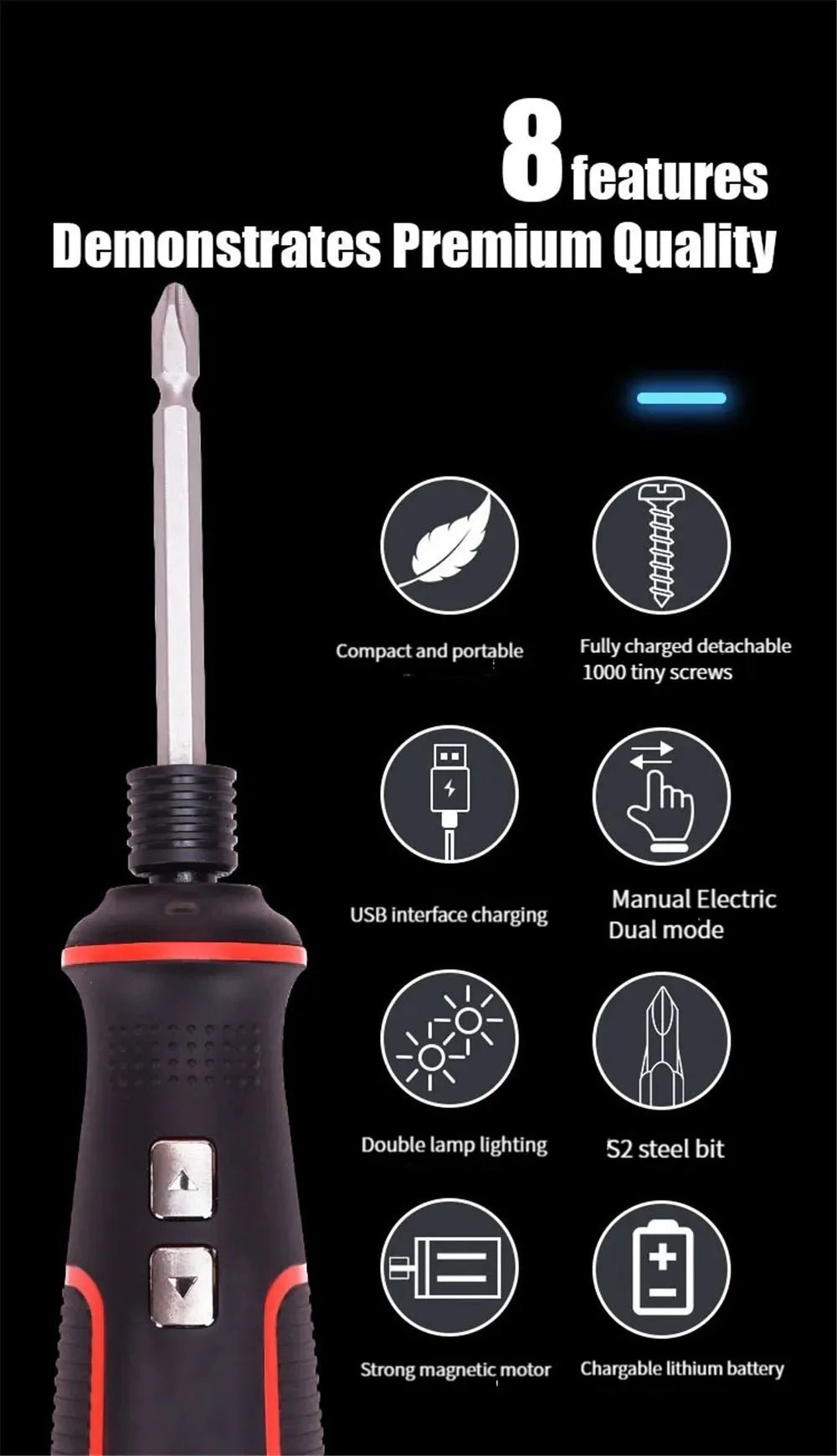 مفك 41 في 1 المميز قابل للشحن - Makfool