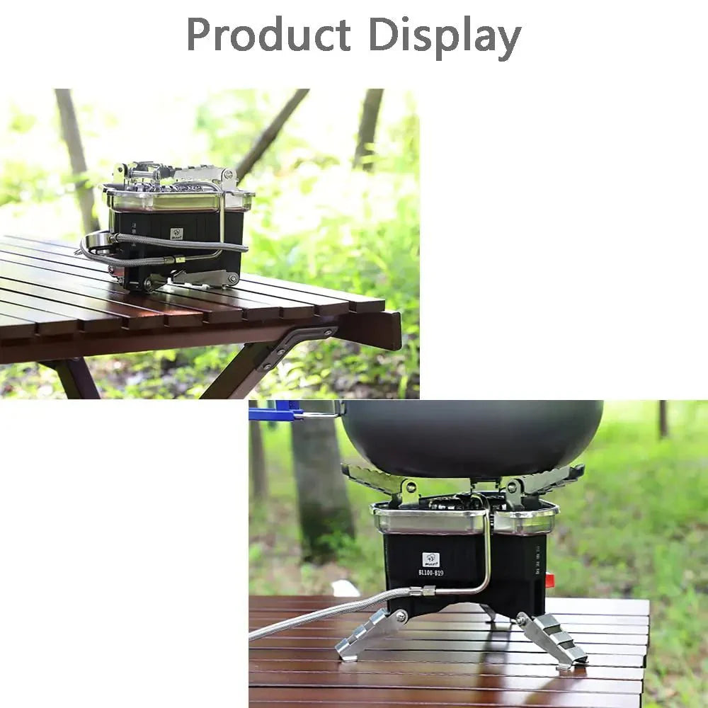 موقد غاز سبليت قابل للطي محمول مضاد للرياح - Makfool