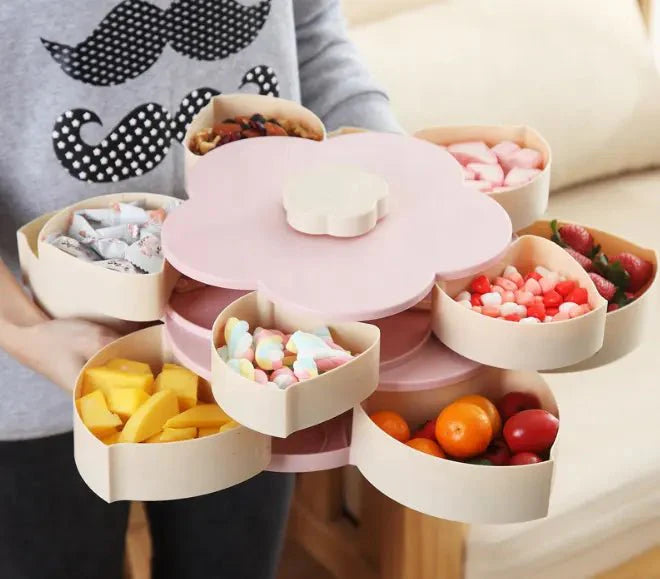 صندوق تقديم الحلوى والمكسرات المميز (10 أدراج) - Makfool