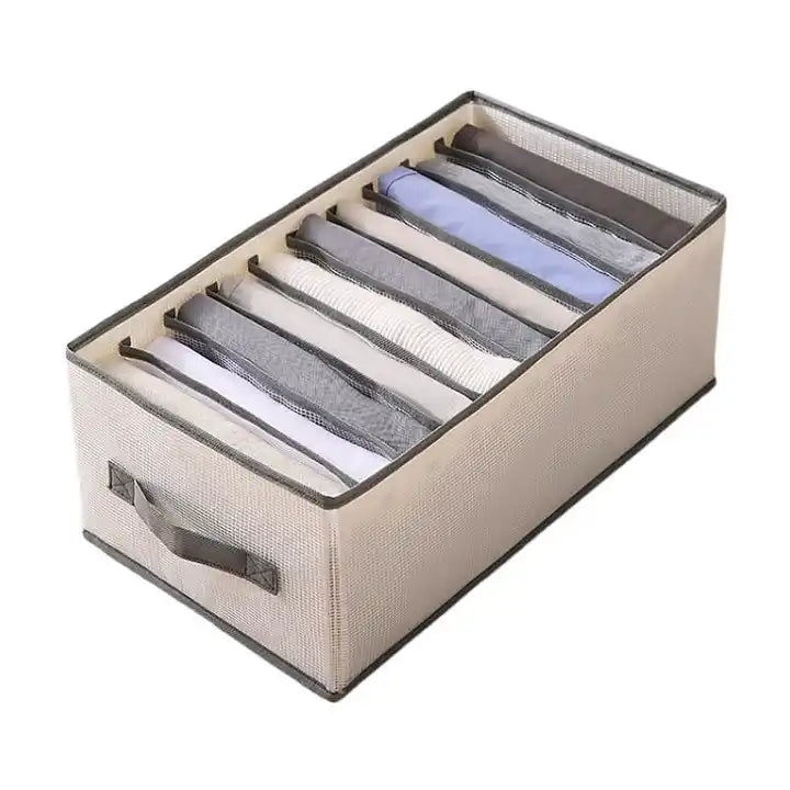 مجموعة صناديق تخزين وتنظيم الملابس العصرية القابلة للطي عدد 3