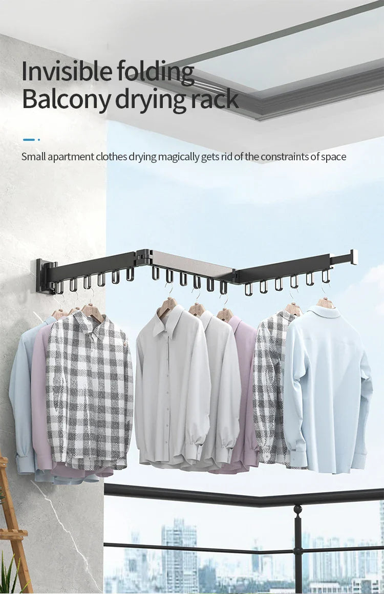 علاقة ملابس طويلة مميزة قابلة للطي