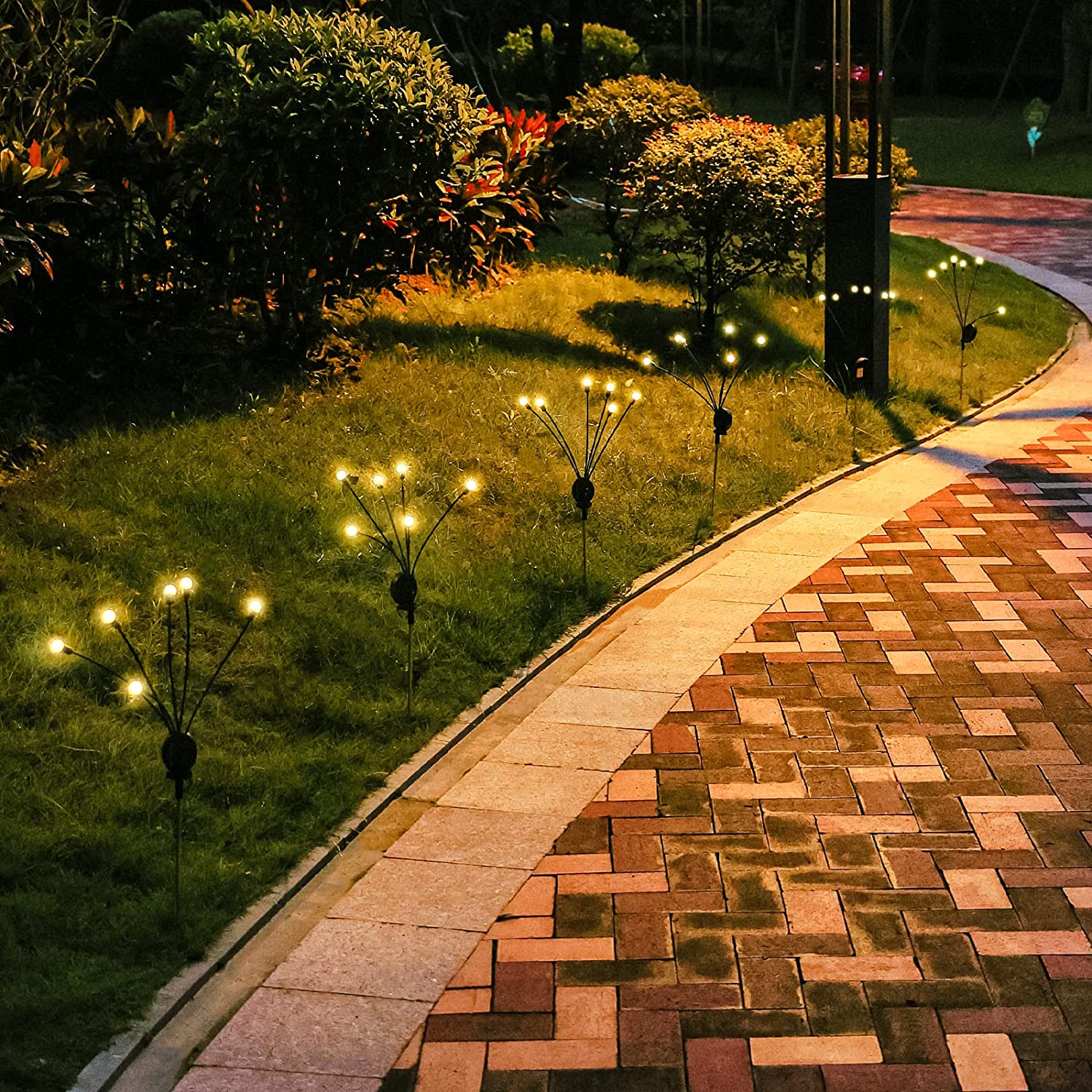 اضاءة زينة الشمسية خارجية - طقم مكون من حبتين - Makfool