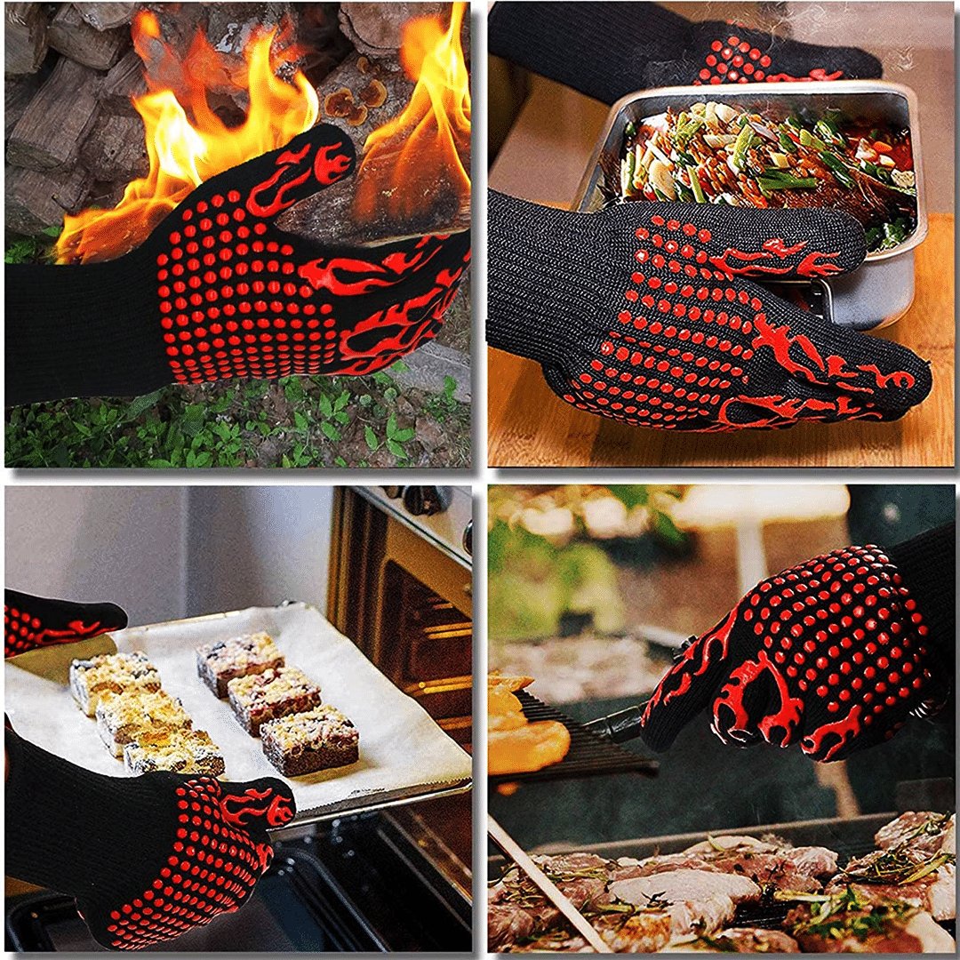 القفاز الحراري العازل للحرارة (عدد 4 قفازات) - Makfool