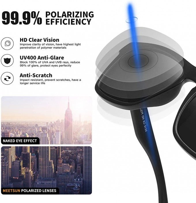 النظارات الشمسية Pure Black الفخمة الاصلية - Makfool