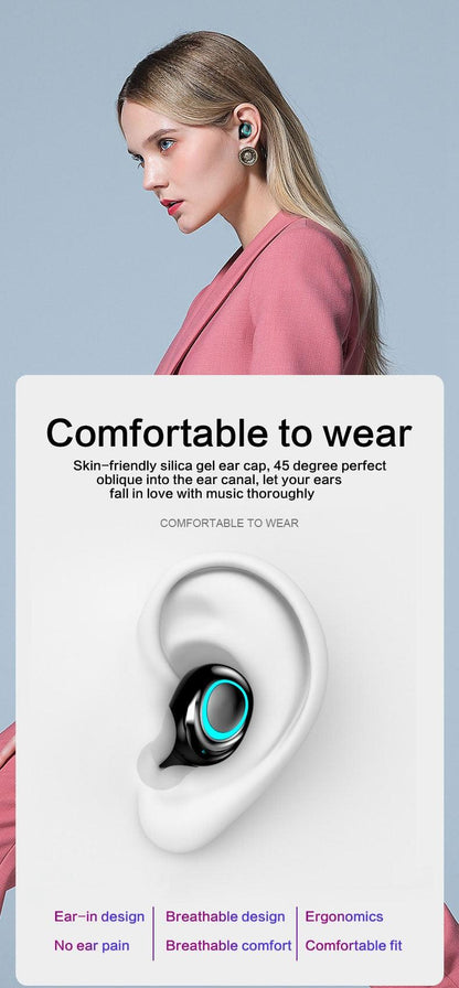 السماعة لاسلكية ضد الماء مع شاحن لهاتفك - Makfool