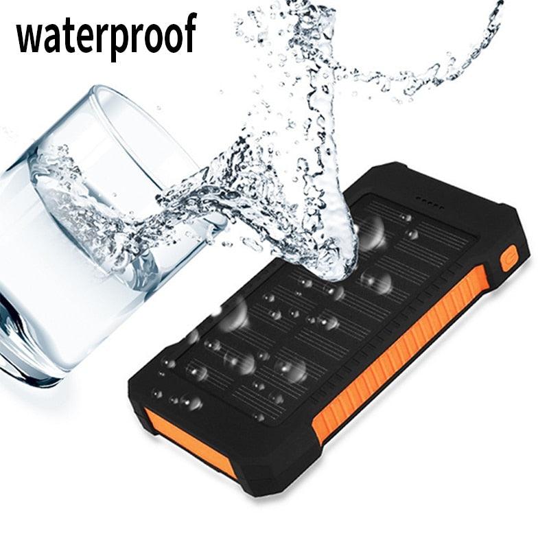 باور بانك بالطاقة الشمسية مقاوم للماء - Makfool