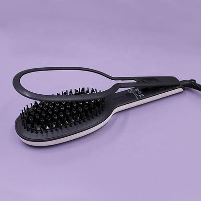 فرشاة تصفيف الشعر الكهربائية من السيراميك | GLOSSY ❤ - Makfool