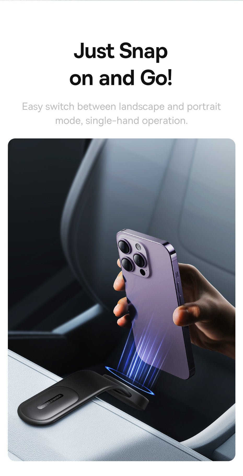 حامل الهاتف المغناطيسي للسيارة المميز - Makfool