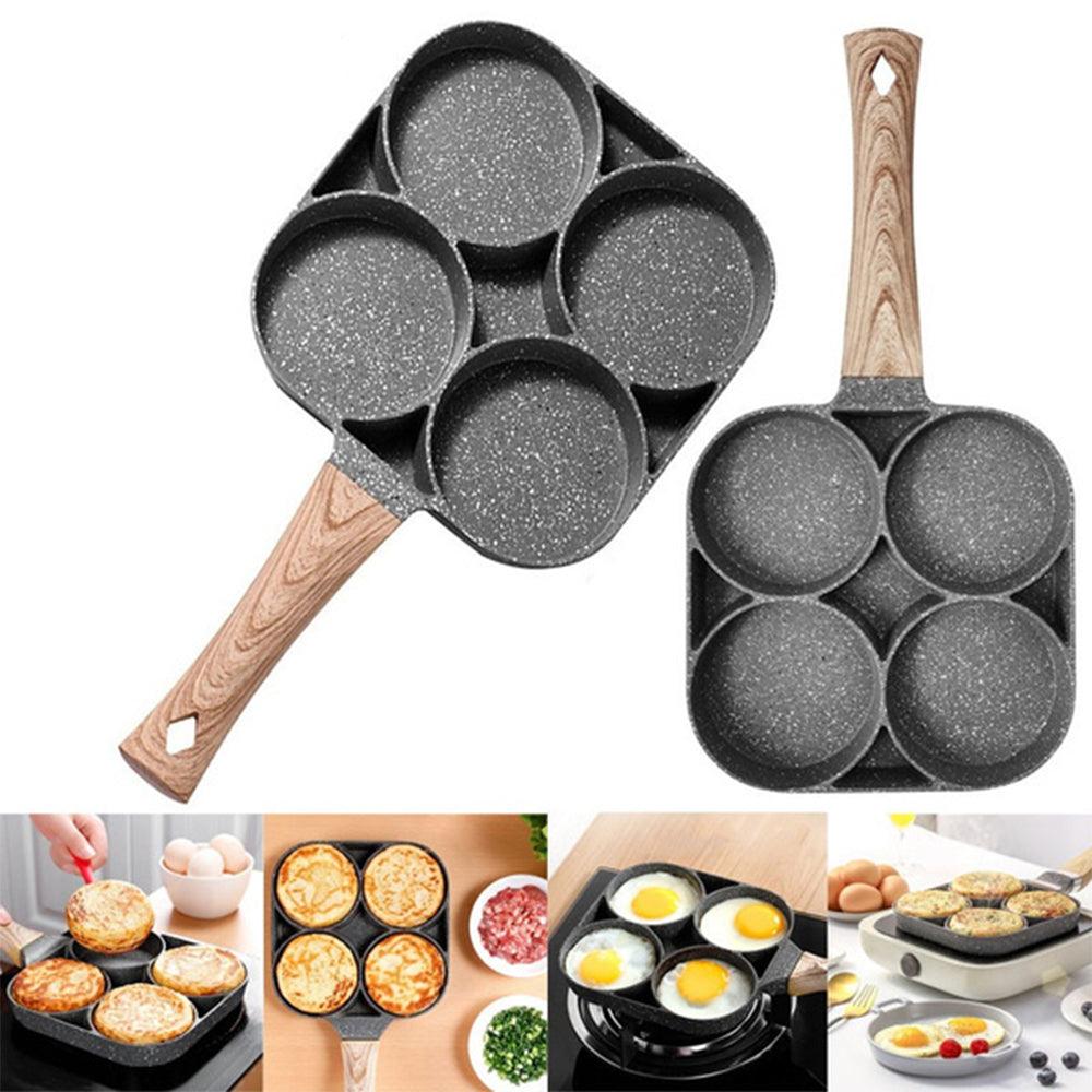 ..مقلاة الجرانيت الأصلية بأربع فتحات مضادة للإلتصاق - Makfool