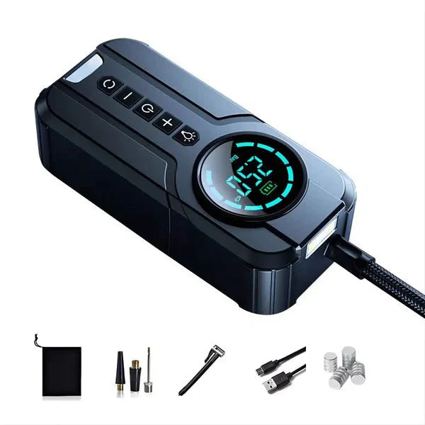 منفاخ هواء لنفخ اطارات السيارة 4 في 1 - Makfool