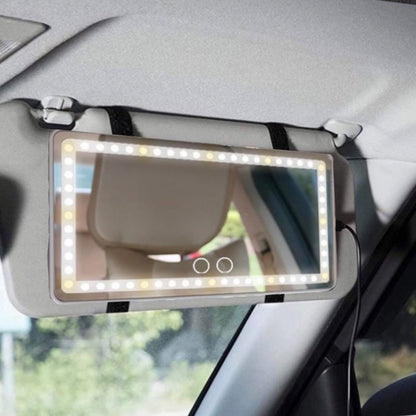 مرايا بلمبات ليد للسيارة مرايا مضيئة سهله الفك والتركيب - Makfool