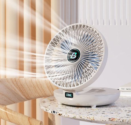 مروحة محمولة بتيار هواء قوي وصوت تشغيل هادئ - Makfool