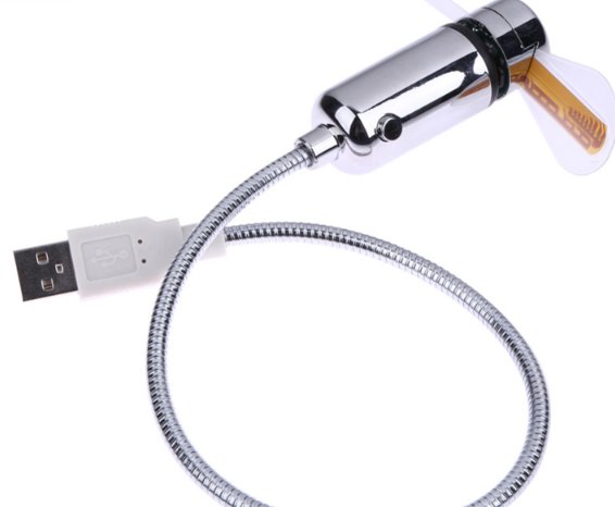 مروحة USB مضيئة مع ساعة توقيت مميزة - Makfool