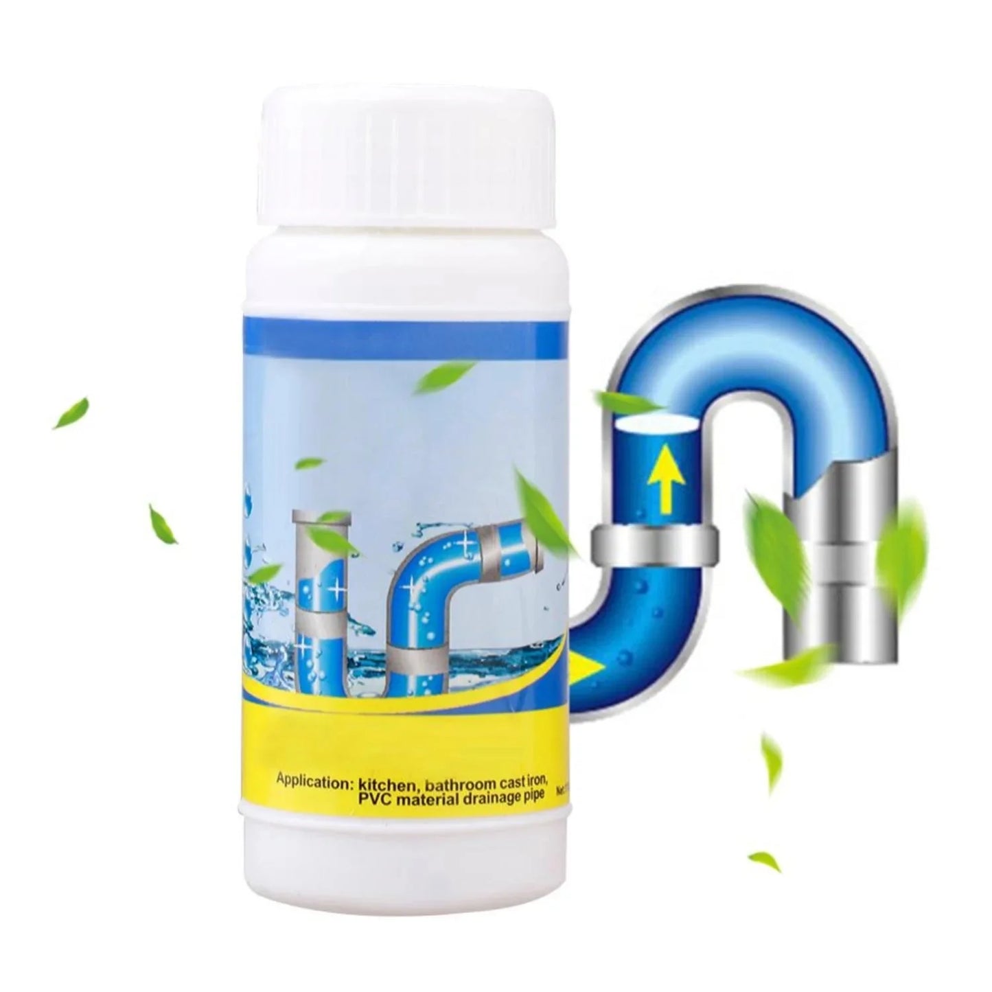 مسحوق تسليك البالوعات لتنظيف الصرف الصحي (عبوتين) - Makfool