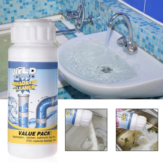 مسحوق تسليك البالوعات لتنظيف الصرف الصحي (عبوتين) - Makfool