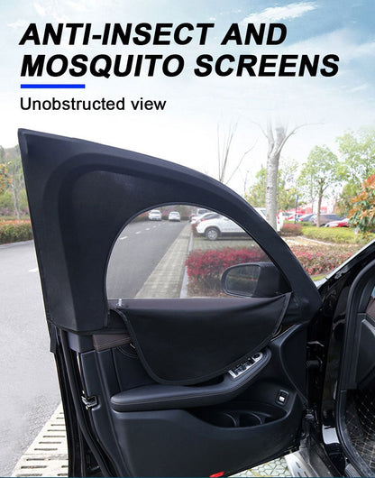 مظلة نافذة السيارة مضاد للبعوض وواقية من الغبار - Makfool