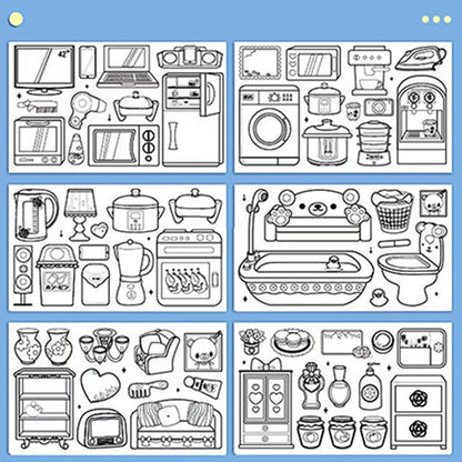 رول أوراق التلوين اللاصق المميز (عدد 2 - بطول 6 متر ) - Makfool