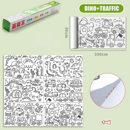 رول أوراق التلوين (مجموعتين) - Makfool