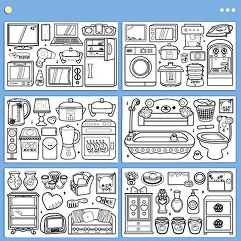 رول اوراق التلوين(عدد 2) - Makfool