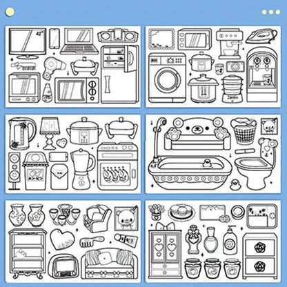 رول اوراق التلوين(عدد 2) - Makfool