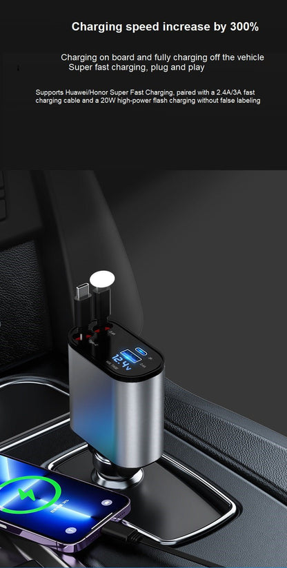 شاحن سيارة 4في 1 متعدد الاستعمالات - Makfool