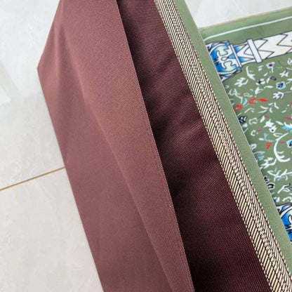 سجادة الصلاة قابلة للطي مع مسند مريح للظهر - Makfool