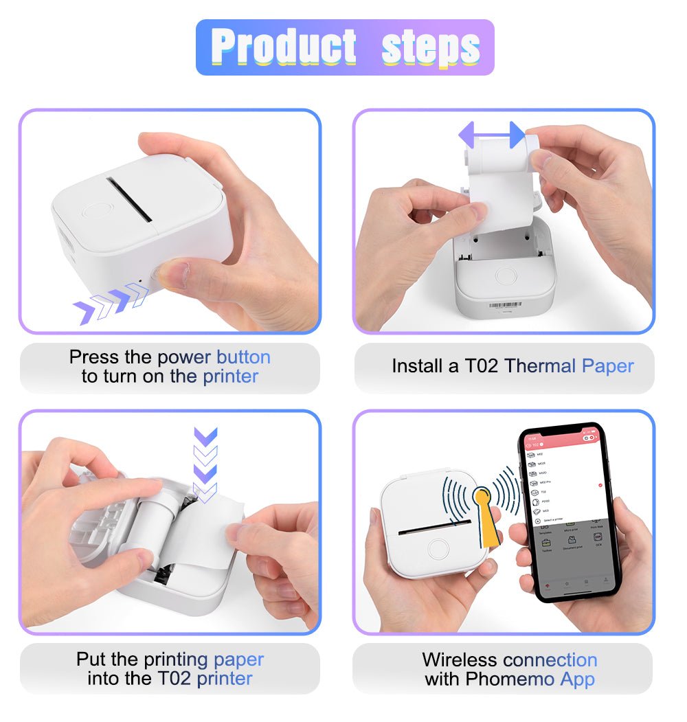 طابعة حرارية صغيرة مميزة - Makfool