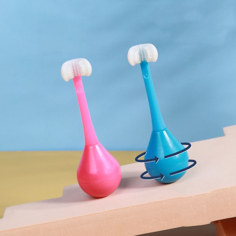 uae فرشاة أسنان ثلاثية الجوانب للاطفال (عدد 2) - Makfool